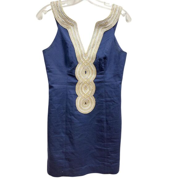 Lilly Pulitzer Valli Navy Sheath Dress - Picture 2 of 7